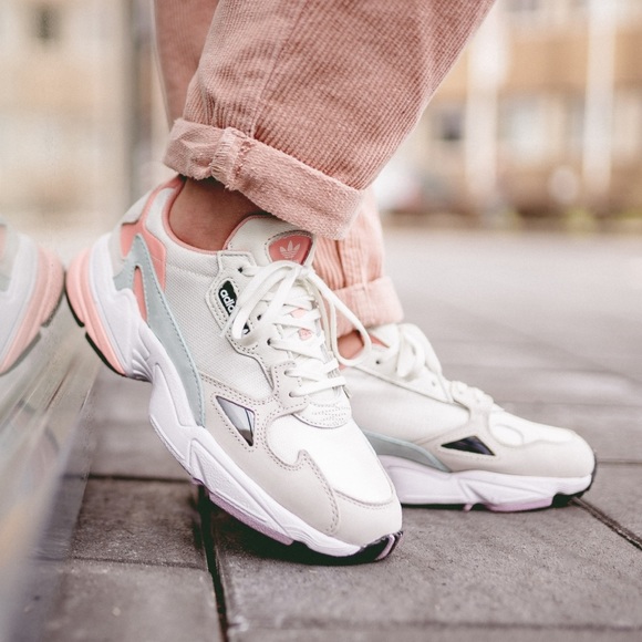 adidas originals falcon in white tint and trace pink